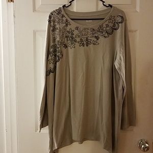 Plus size Blair long sleeve top